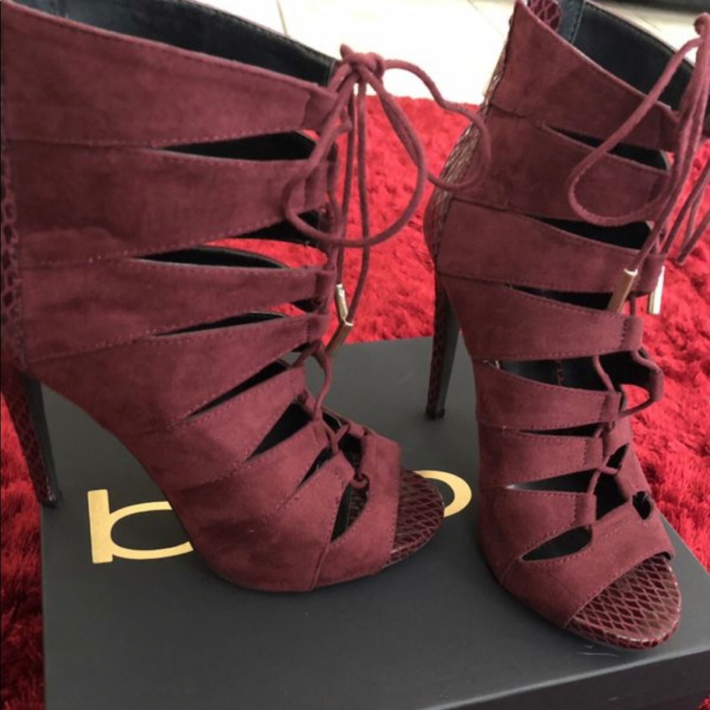 Bebe Tillan Open Toe Bootie
